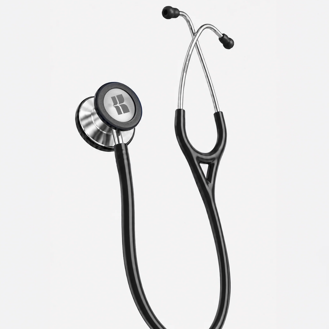 6sense Lite Black Steel Finish Stethoscope