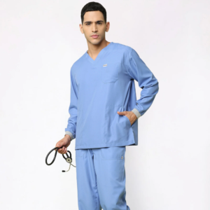 Classic Men's Longsleeves (Ceil Blue) Scrub
