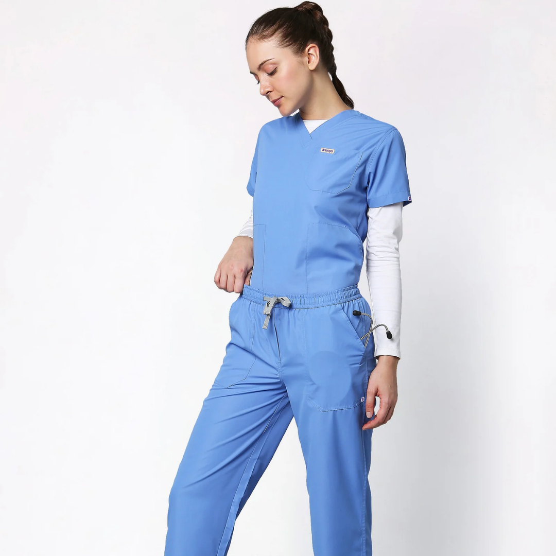 Classic Women's V-Neck (Ceil Blue) Scrub