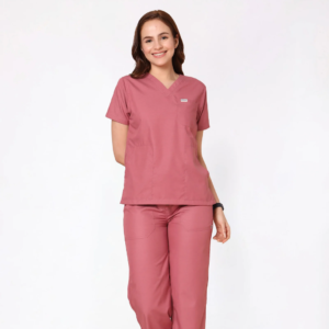 Classic Women's V-Neck (Mauve) Scrub