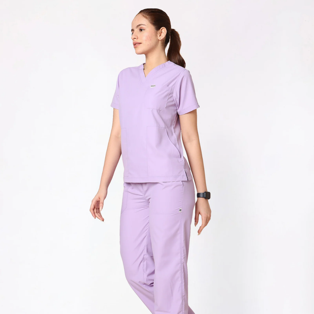 Classic Women's V-Neck (Pastel Lilac) Scrub
