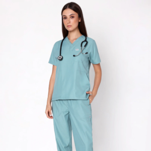 Classic Women's V-Neck (Eucalyptus) Scrub