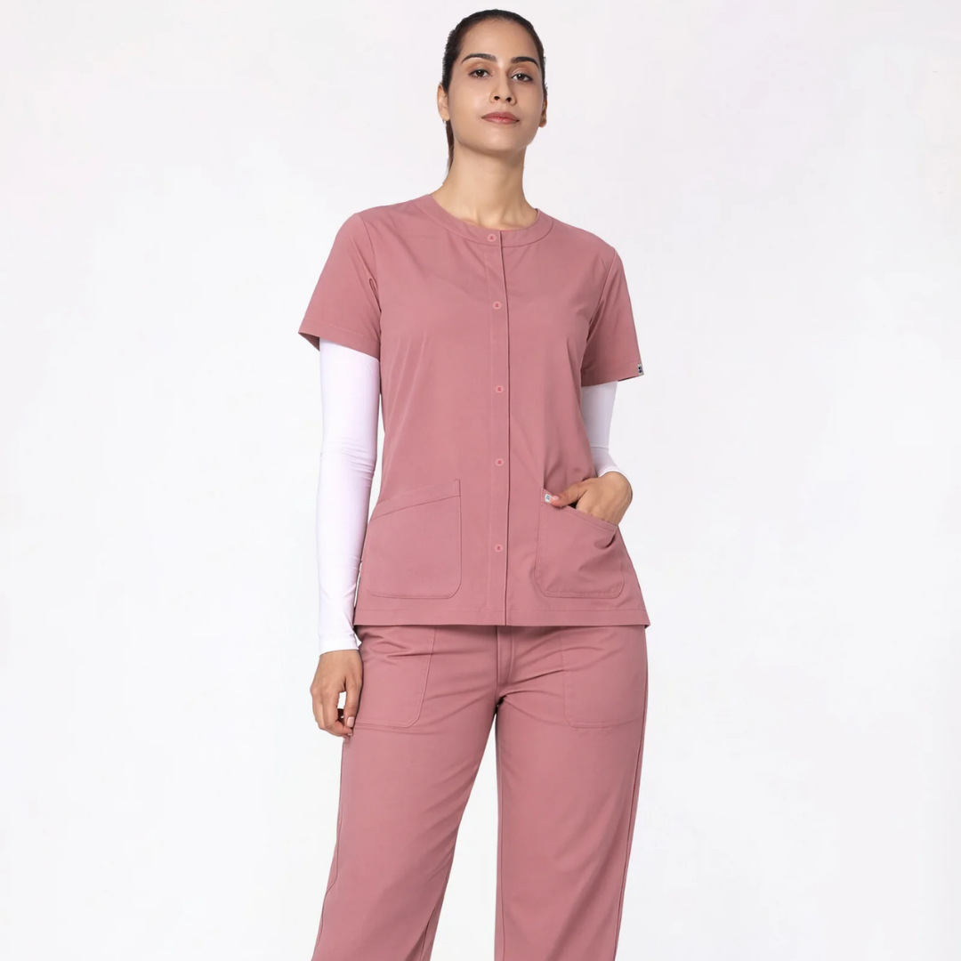 Classic Women's Nurse (Pastel Pink) Scrub