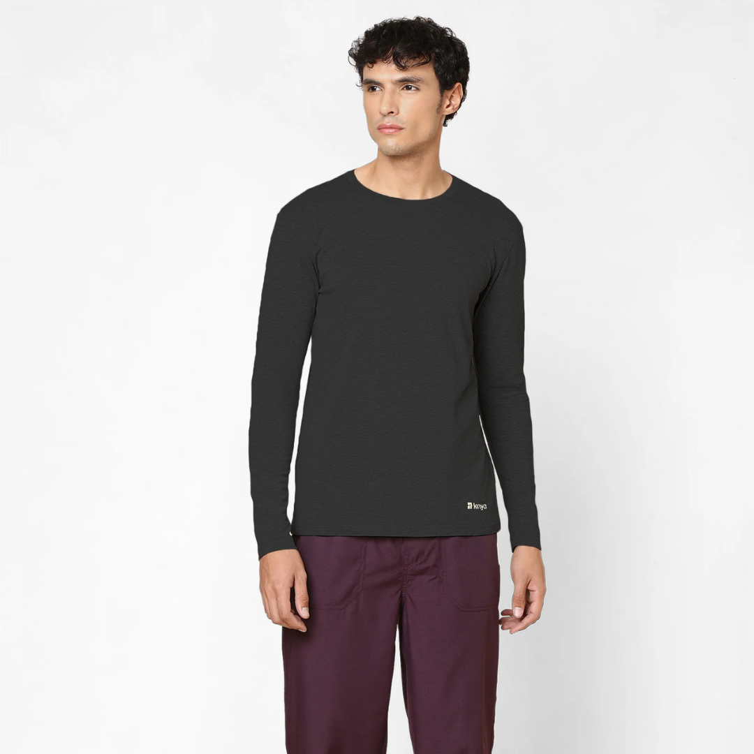 Men's Supersoft L/S (Charcoal) Underscrub