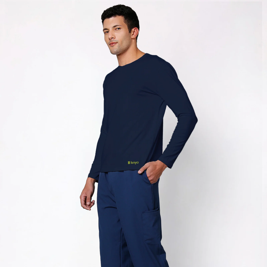 Supersoft Men's L/S (Navy) Underscrub