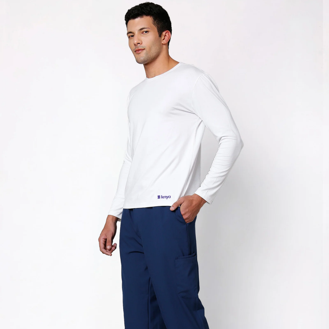 Supersoft Men's L/S (White) Underscrub