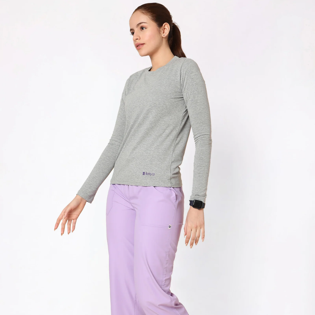 Supersoft Women's L/S (Grey) Underscrub