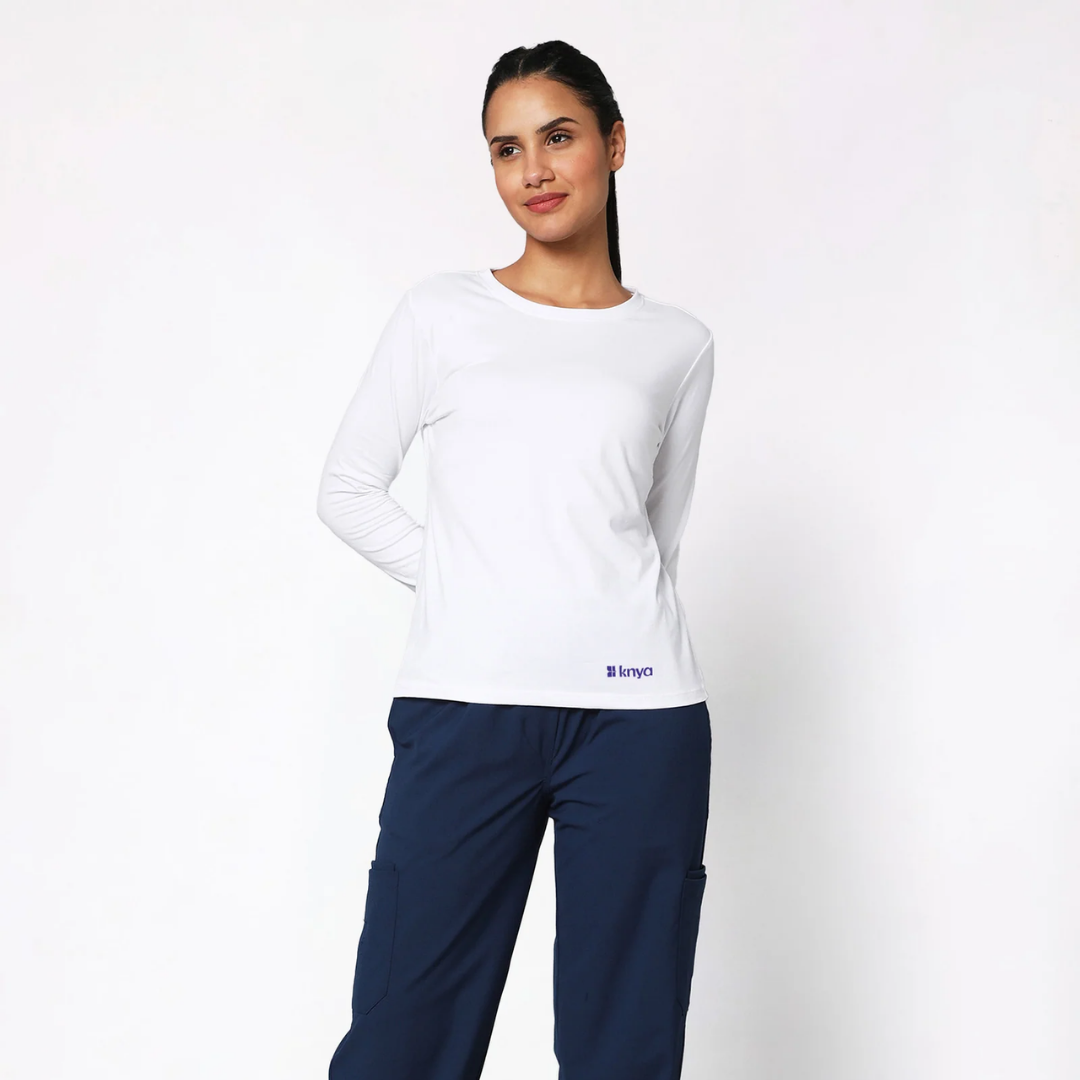 Supersoft Women's L/S (White) Underscrub