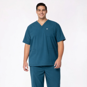 ecoflex™ Men's V-Neck (Forest Green) Plus Size Scrub