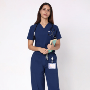 ecoflex™ Women's V-Neck (Navy) Scrub